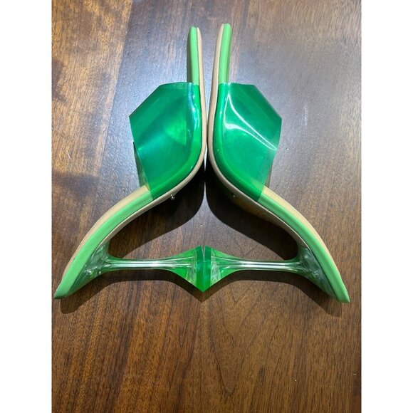 Tony Bianco Serri Sandal in Vinylite & Lime Nappa 9 New Womens High Heels - Picture 8 of 16